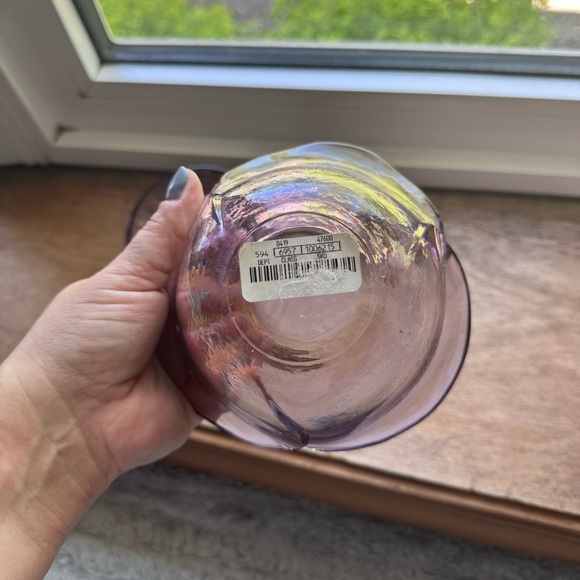 The LE Smith Purple Covered Rose Candy/Nut Bowl - Picture 4 of 4